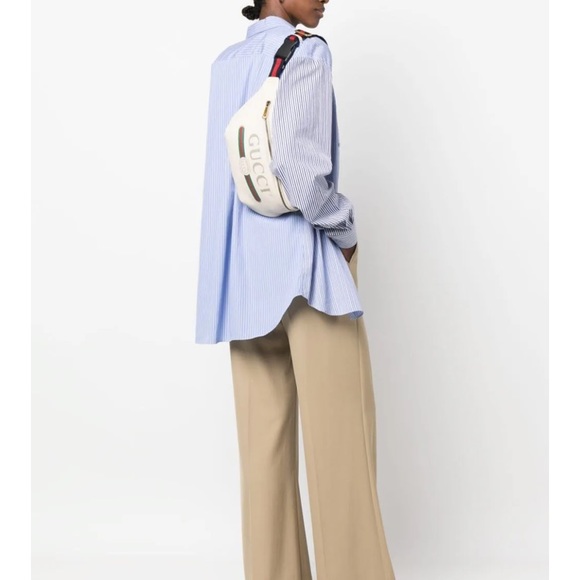 GUCCI Limited Edition Large vintage logo-print zipped fanny pack belt bag - Picture 8 of 14